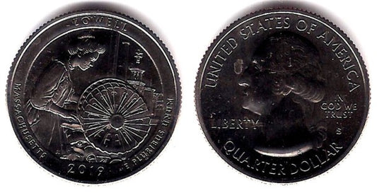 Estados Unidos de América. 2019(S). Quarter Dollar (SC) Lowell