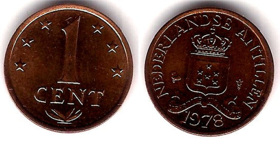 (8) Antillas Neerlandesas. 1978. 1 Cent (SC)