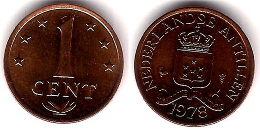 (8) Antillas Neerlandesas. 1978. 1 Cent (SC)