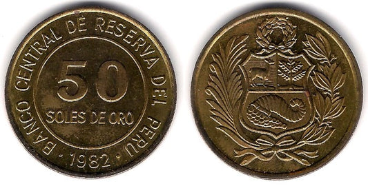 (273) Perú. 1982. 50 Soles de Oro (SC)