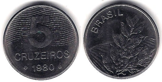 (591) Brasil. 1980. 5 Cruzeiros (MBC+)