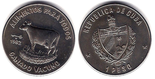 (95) Cuba. 1982. 1 Peso (SC)