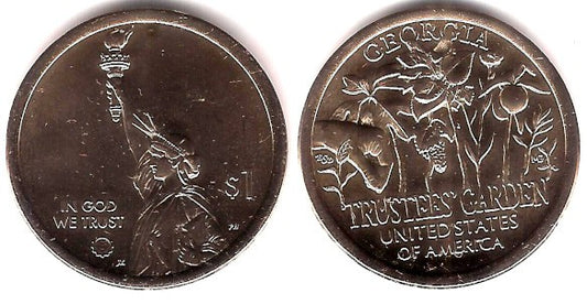 Estados Unidos de América. 2019(P). 1 Dollar (SC) Georgia