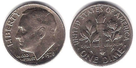 (195a) Estados Unidos de América. 1978. 1 Dime (MBC)