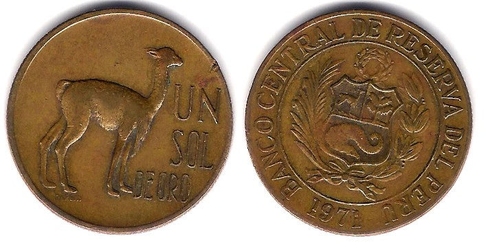 (248) Perú. 1971. 1 Sol de Oro (MBC)