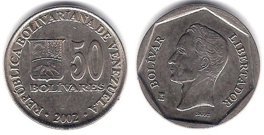 (Y82) Venezuela. 2002. 50 Bolivares (MBC+)