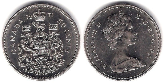 (75.1) Canadá. 1971. 50 Cents (SC)