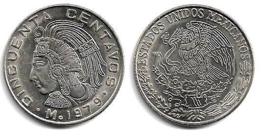 (452) Estados Unidos Mexicanos. 1979. 50 Centavos (EBC)