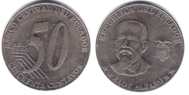 (108) Ecuador. 2000. 50 Centavos (BC)