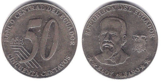 (108) Ecuador. 2000. 50 Centavos (BC)