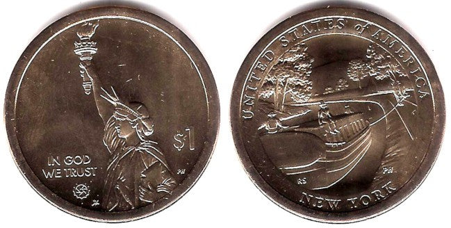 Estados Unidos de América. 2021(D). 1 Dollar (SC) New York