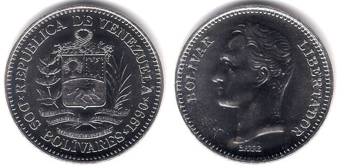 (Y43a.2) Venezuela. 1990. 2 Bolivares (SC)