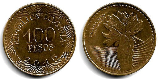 Colombia. 2015. 100 Pesos (MBC)