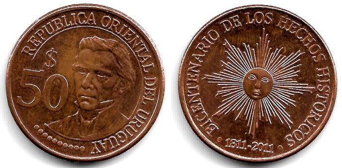 (139) Uruguay. 2011. 50 Pesos (MBC+)