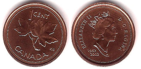 (445) Canadá. 2002. 1 Cent (EBC+)