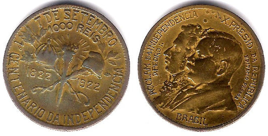 (522) Brasil. 1922. 1000 Reis (MBC)
