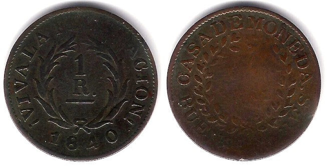 (7) Argentina (Buenos Aires). 1840. 1 Real (BC)