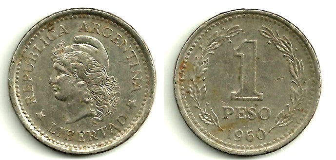 Argentina. 1960. 1 Peso (RC)