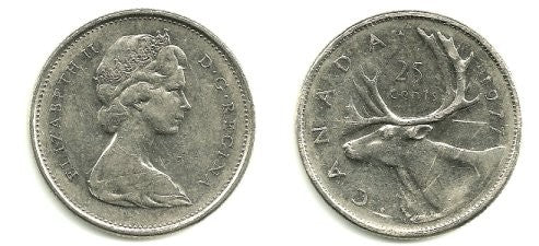 (62b) Canadá. 1977. 25 Cents (MBC)