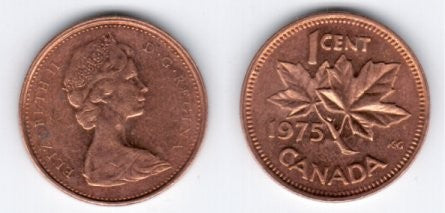 (59.1) Canadá. 1975. 1 Cent (MBC)