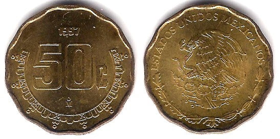 (549) Estados Unidos Mexicanos. 1997. 50 Centavos (EBC)