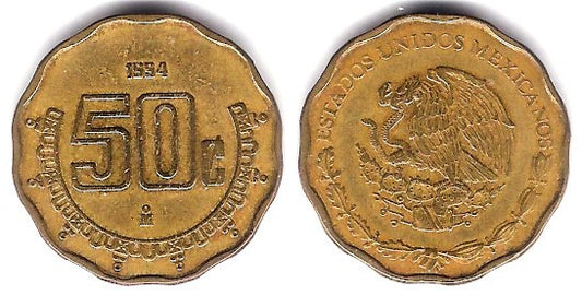 (549) Estados Unidos Mexicanos. 1994. 50 Centavos (MBC)