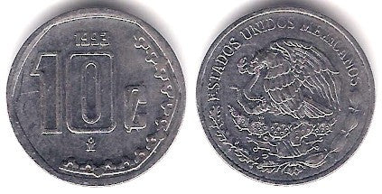 (547) Estados Unidos Mexicanos. 1993. 10 Centavos (MBC+)