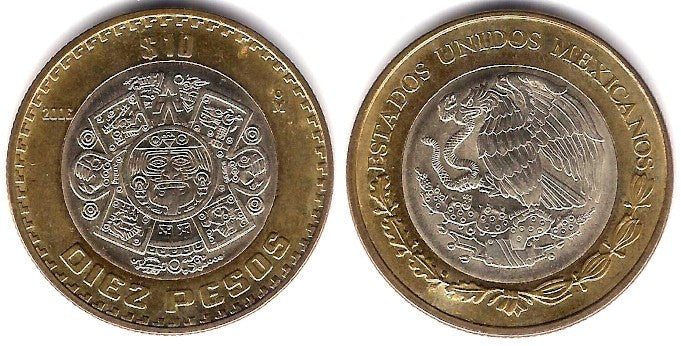 (616) Estados Unidos Mexicanos. 2005. 10 Pesos (EBC)