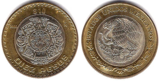 (616) Estados Unidos Mexicanos. 2005. 10 Pesos (EBC)