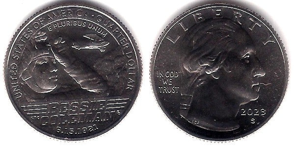 Estados Unidos de América. 2023(S). Quarter Dollar (SC) Bessie Coleman