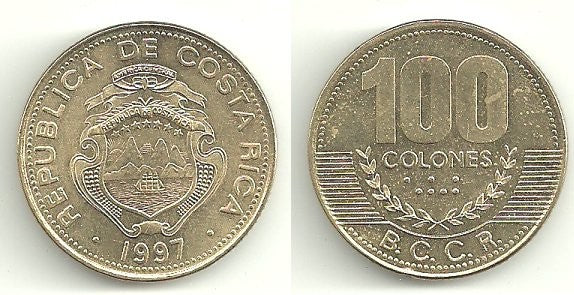 (230a) Costa Rica. 1997. 100 Colones (SC)