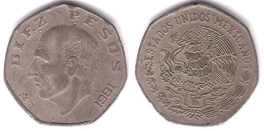 477.2) Estados Unidos Mexicanos. 1981. 10 Pesos (MBC-)