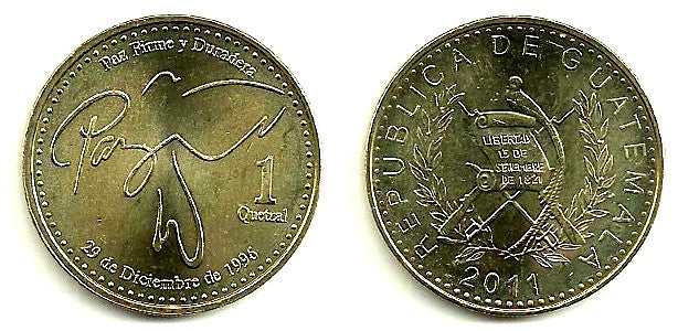 (284) Guatemala. 2011. 1 Quetzal (SC)