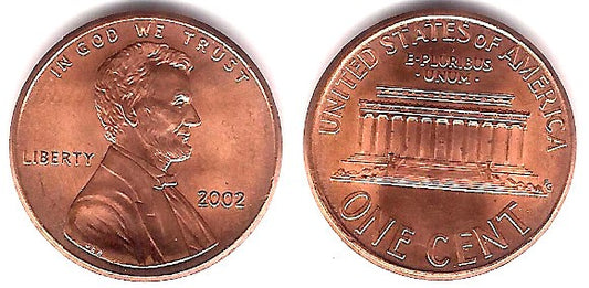 (201b) Estados Unidos de América. 2002. 1 Cent (SC)