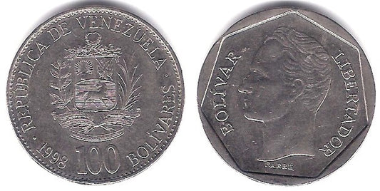 (Y78.1) Venezuela. 1998. 100 Bolivares (MBC)