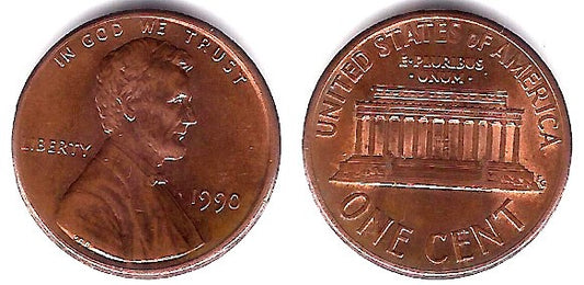 (201b) Estados Unidos de América. 1990. 1 Cent (MBC+)