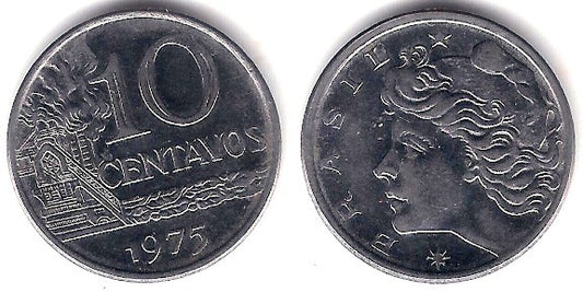 (578.1a) Brasil. 1975. 10 Centavos (SC)