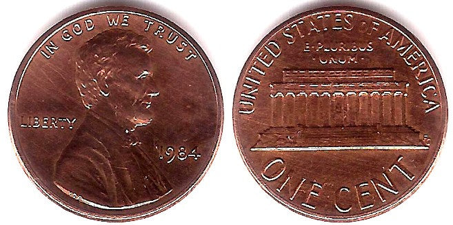 (201b) Estados Unidos de América. 1984. 1 Cent (MBC)