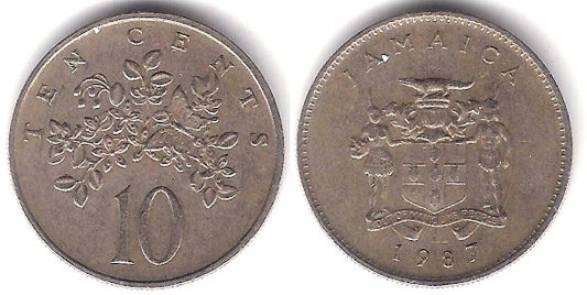 (47) Jamaica. 1987. 10 Cents (MBC)