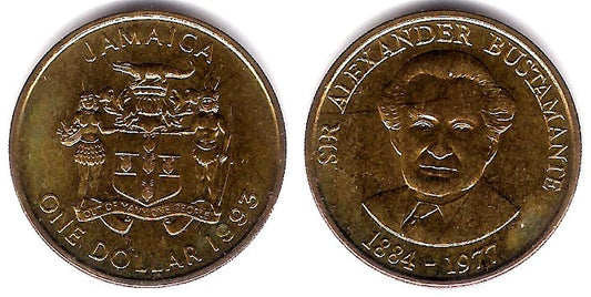 (145) Jamaica. 1993. 1 Dollar (EBC+)