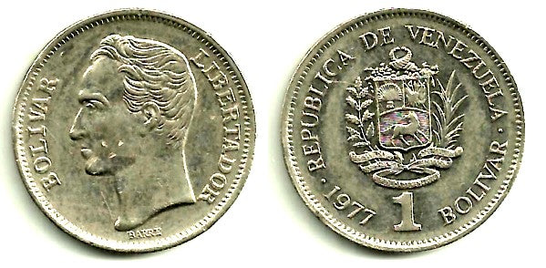 Venezuela. 1977. 1 Bolivar (MBC)