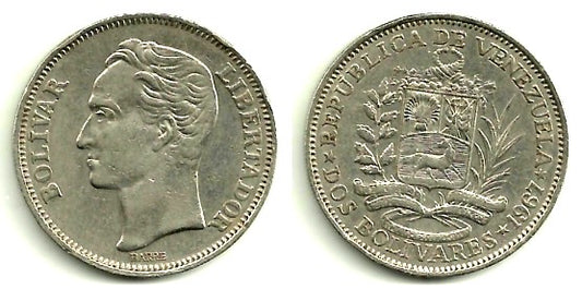 Venezuela. 1967. 2 Bolivares (MBC)