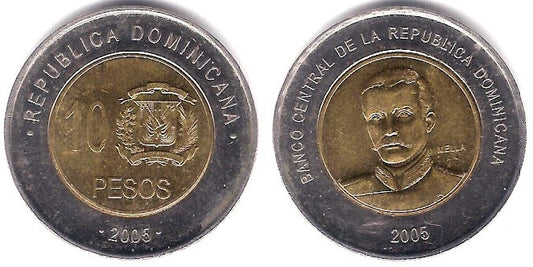 (106) República Dominicana. 2005. 10 Pesos (MBC)