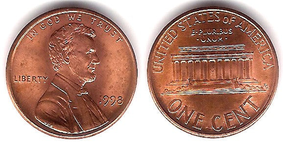(201b) Estados Unidos de América. 1998. 1 Cent (EBC+)