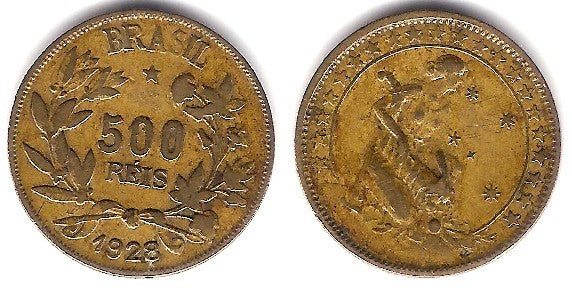 (524) Brasil. 1928. 500 Reis (MBC/MBC+)