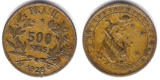 (524) Brasil. 1928. 500 Reis (MBC/MBC+)
