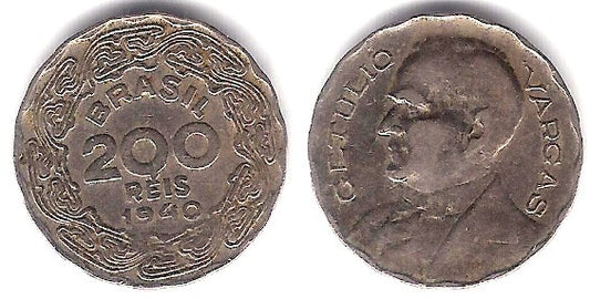 (545) Brasil. 1940. 200 Reis (MBC)