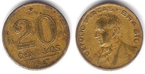 (556a) Brasil. 1947. 20 Centavos (BC)
