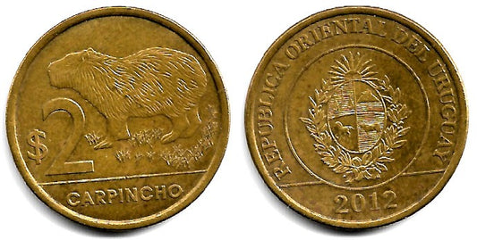(136) Uruguay. 2012. 2 Pesos (MBC)