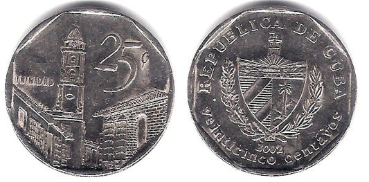 (577.2) Cuba. 2002. 25 Centavos (MBC)